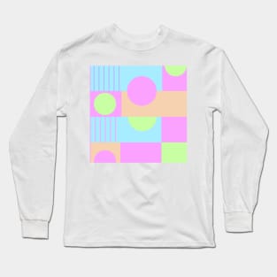 pastel geometry Long Sleeve T-Shirt